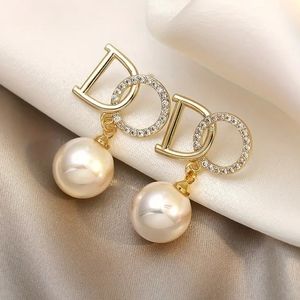🆕️Plated 925 Silver Faux Pearl & Rhinestone Earrings